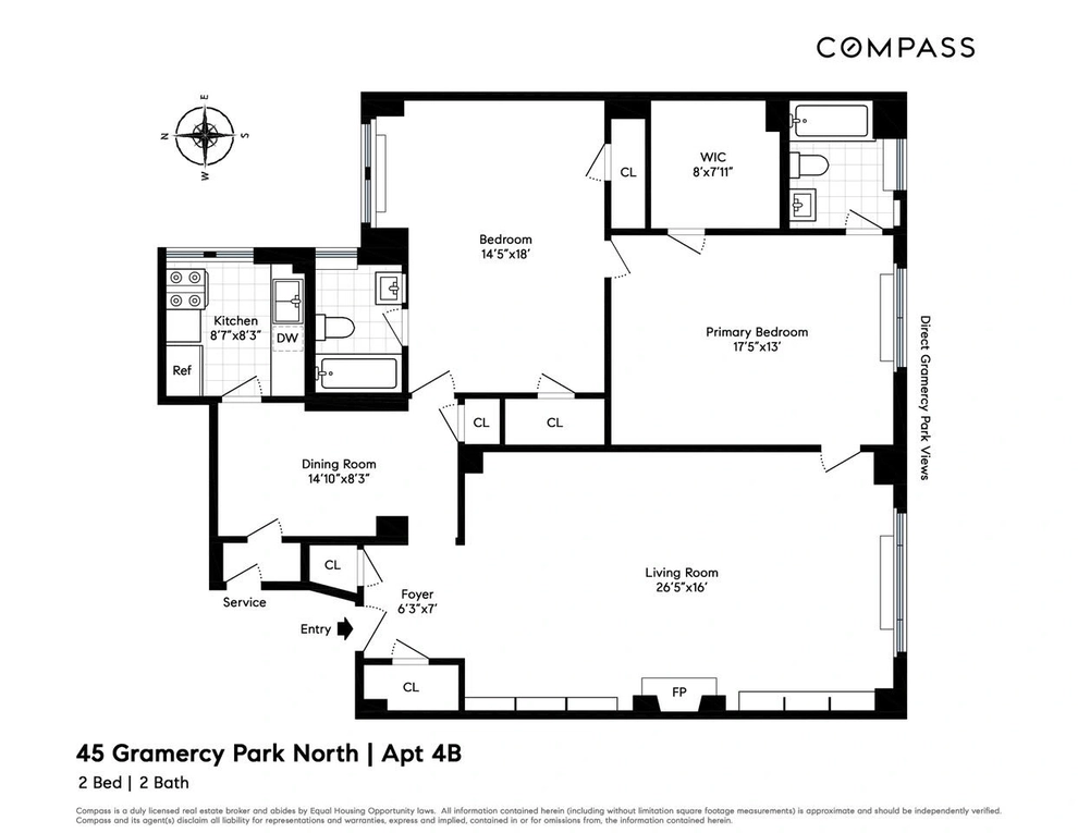 Unit for sale at 45 Gramercy Park N, Manhattan, NY 10010