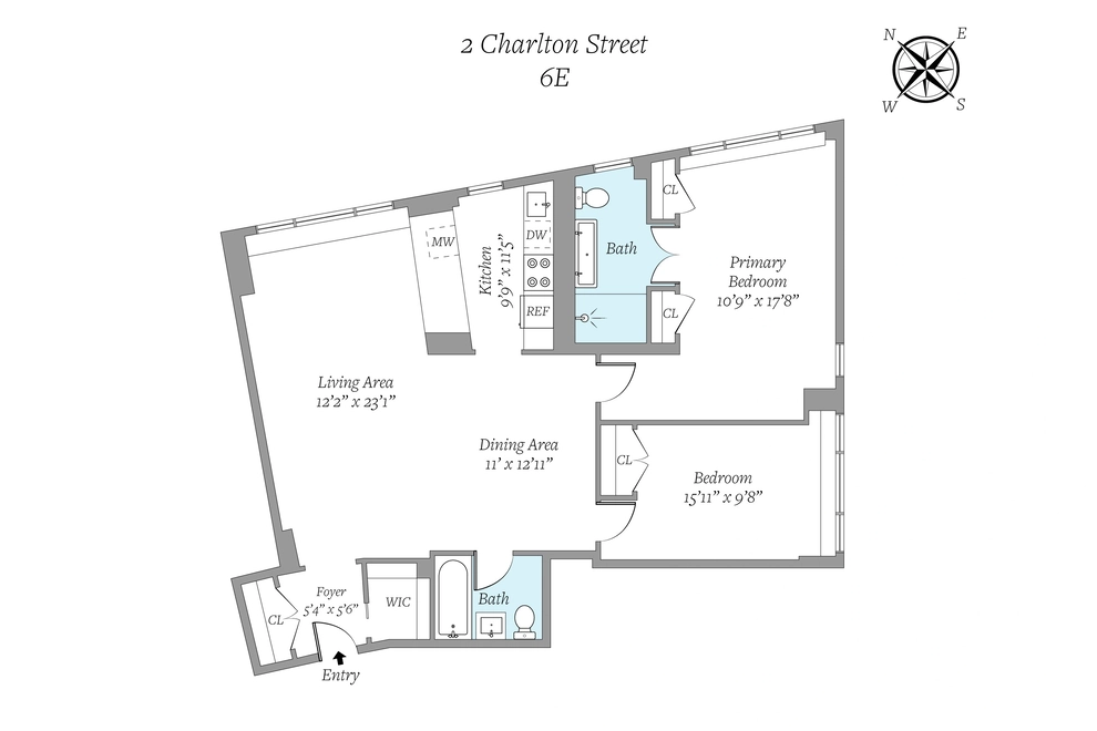 Unit for sale at 2 Charlton Street, Manhattan, NY 10013