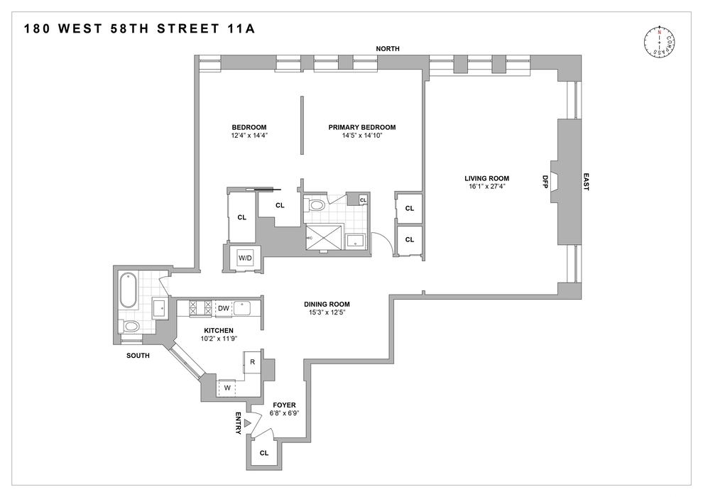 Unit for sale at 180 W 58th Street, Manhattan, NY 10019