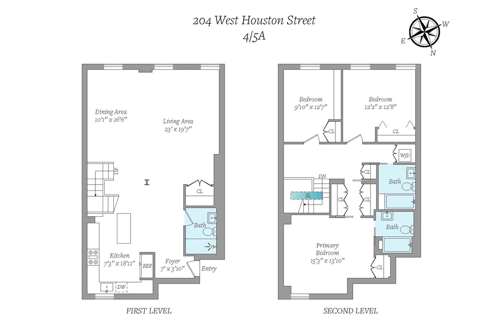 Unit for sale at 204 W Houston Street, Manhattan, NY 10014