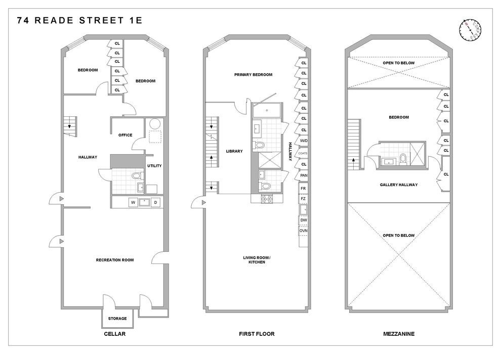 Unit for sale at 74 Reade Street, Manhattan, NY 10007